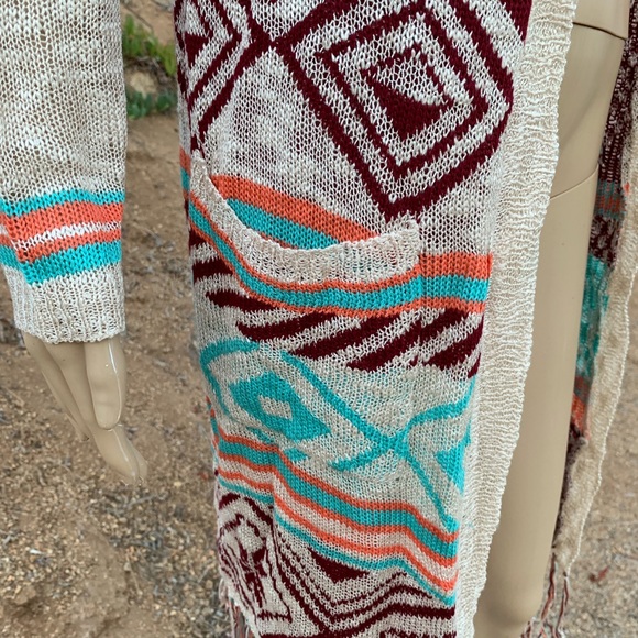 Demanding longline hooded knit open cardigan NEW! - Picture 5 of 7